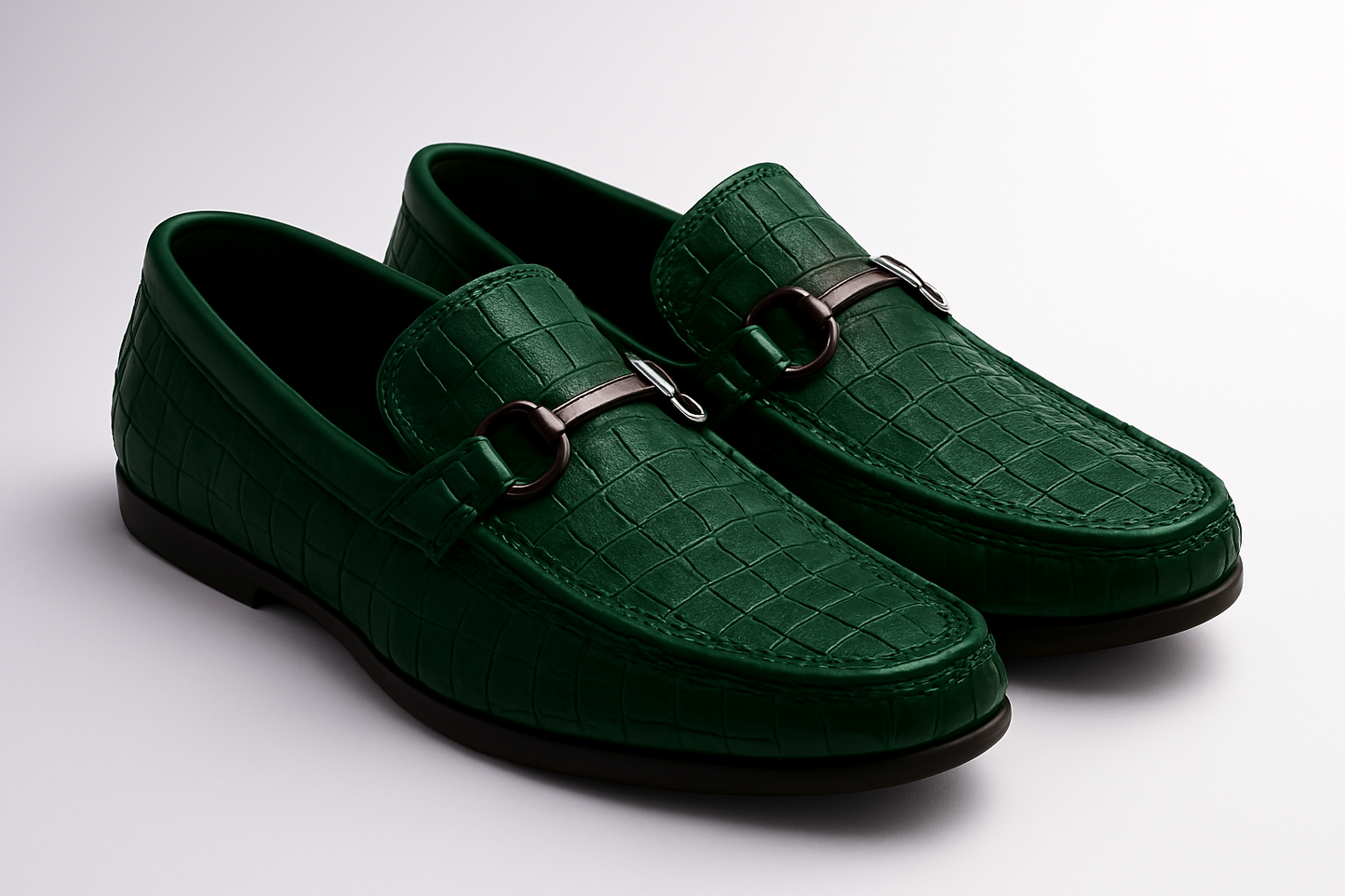 ZAFINO™ - MEN'S CROCODILE TEXTURED LEATHER LOAFERS
