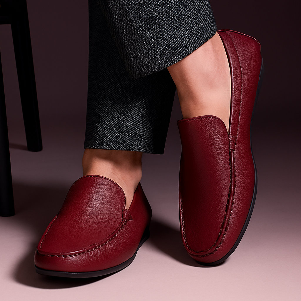ZAFINO™ - BORDEAUX ITALIAN LEATHER LOAFERS
