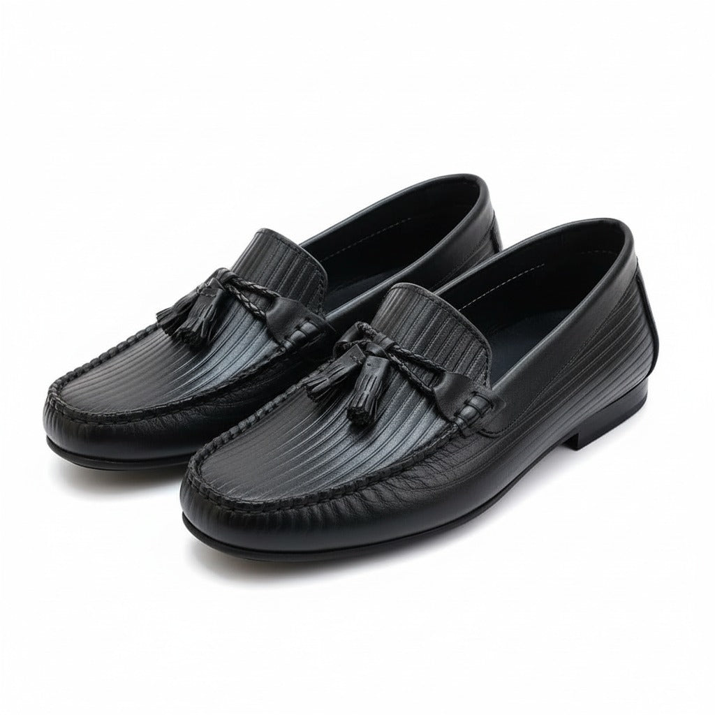 ZAFINO™ - CLASSIC BLACK TASSEL LOAFERS
