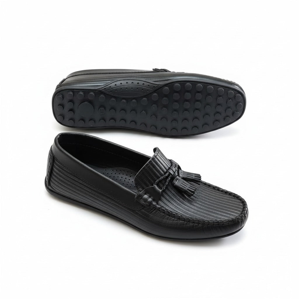 ZAFINO™ - CLASSIC BLACK TASSEL LOAFERS