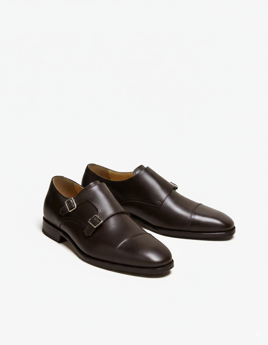 ZAFINO™ DOUBLE MONK STRAP LEATHER SHOES