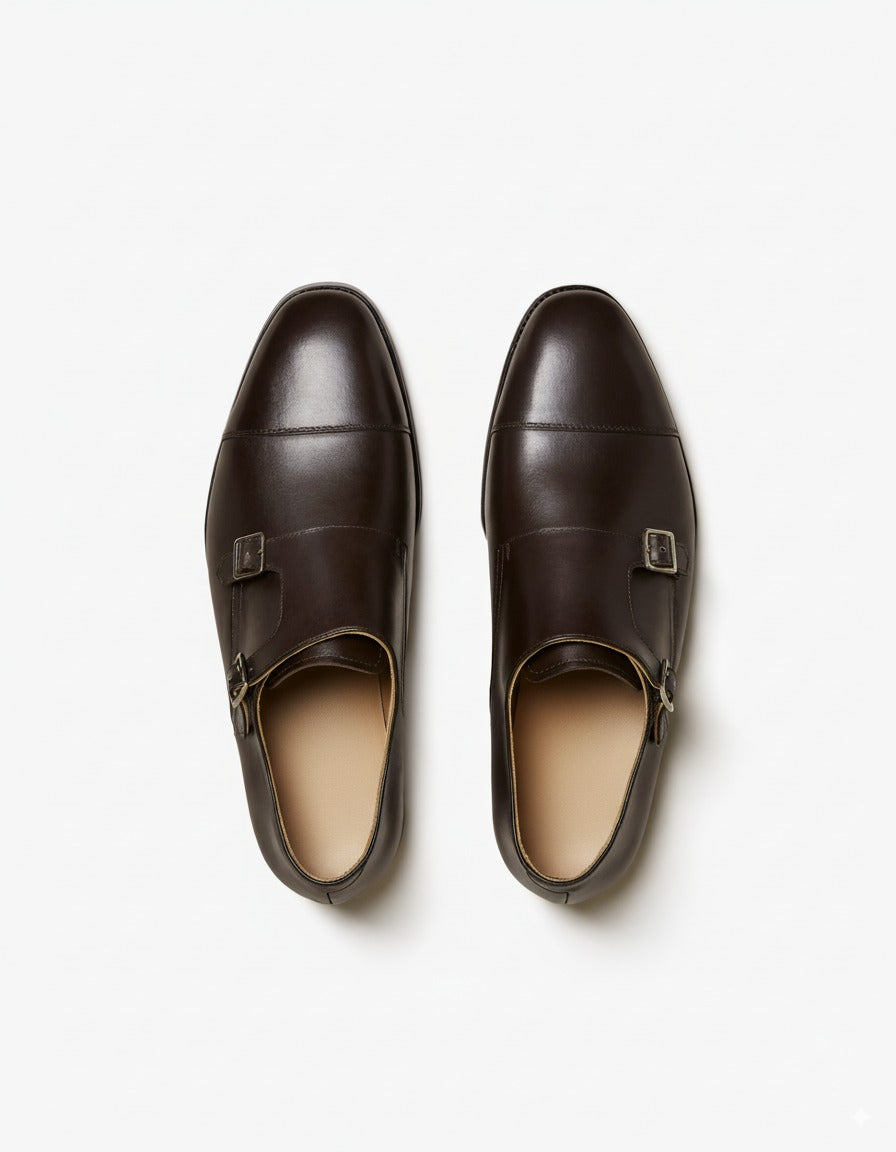 ZAFINO™ DOUBLE MONK STRAP LEATHER SHOES