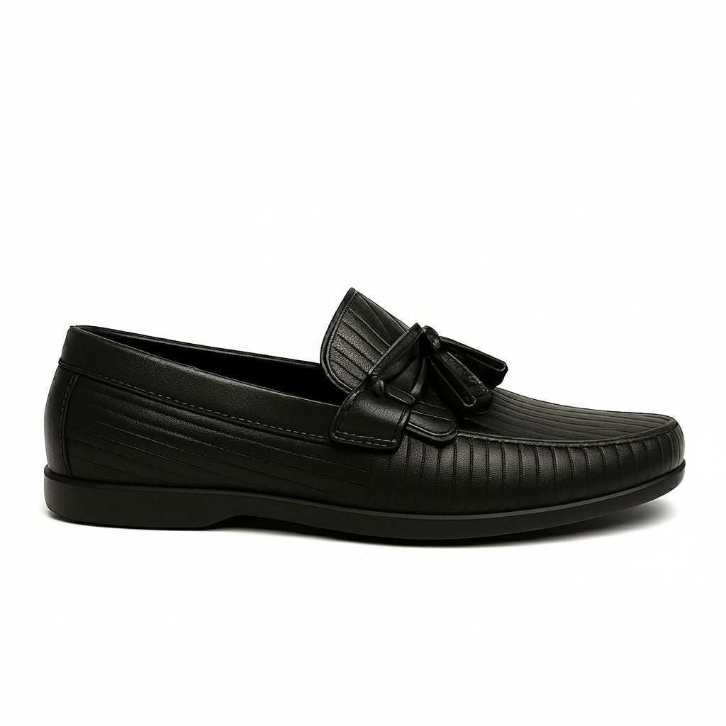 ZAFINO™ - CLASSIC BLACK TASSEL LOAFERS