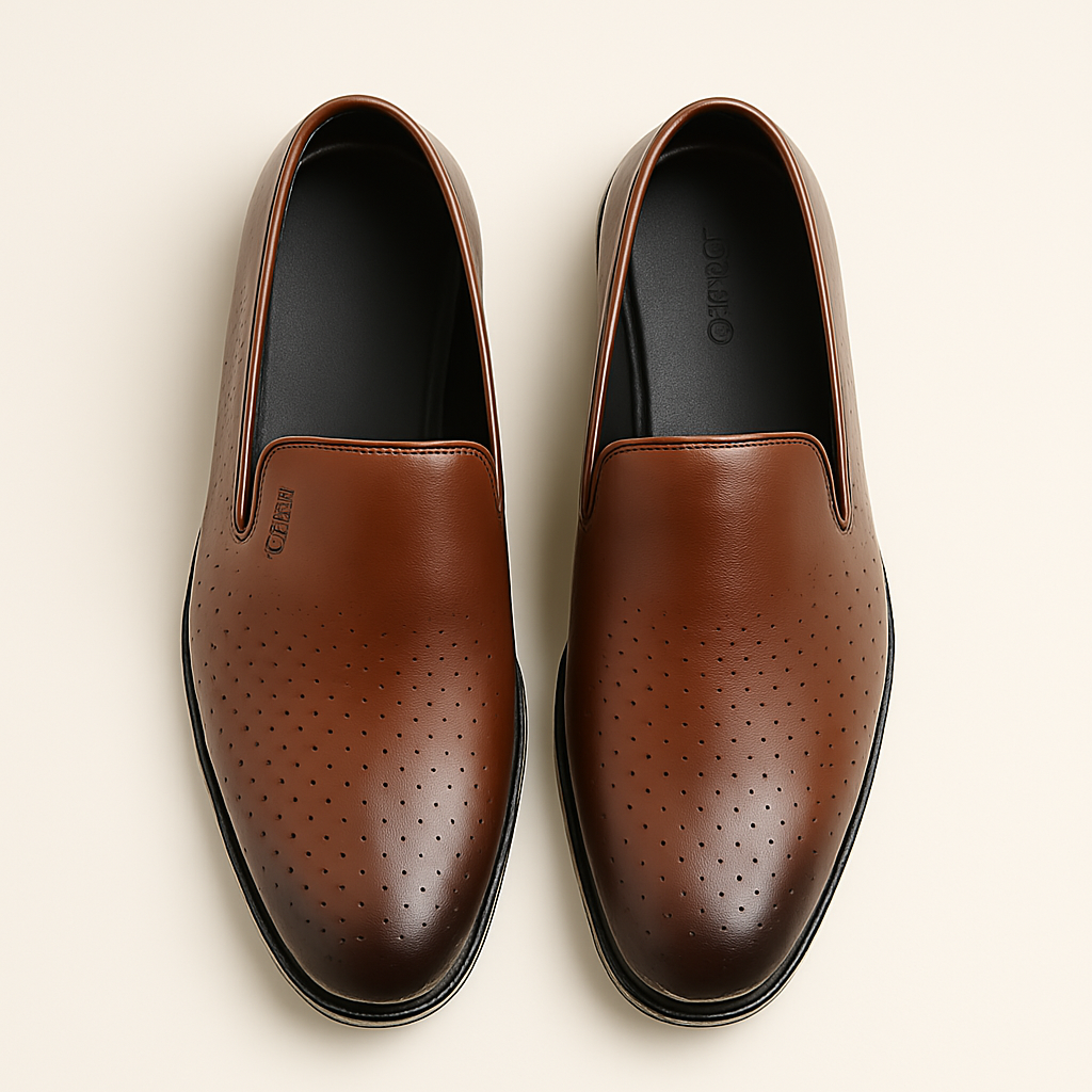 ZAFINO™ - CLASSIC BROWN SLIP ON LOAFERS