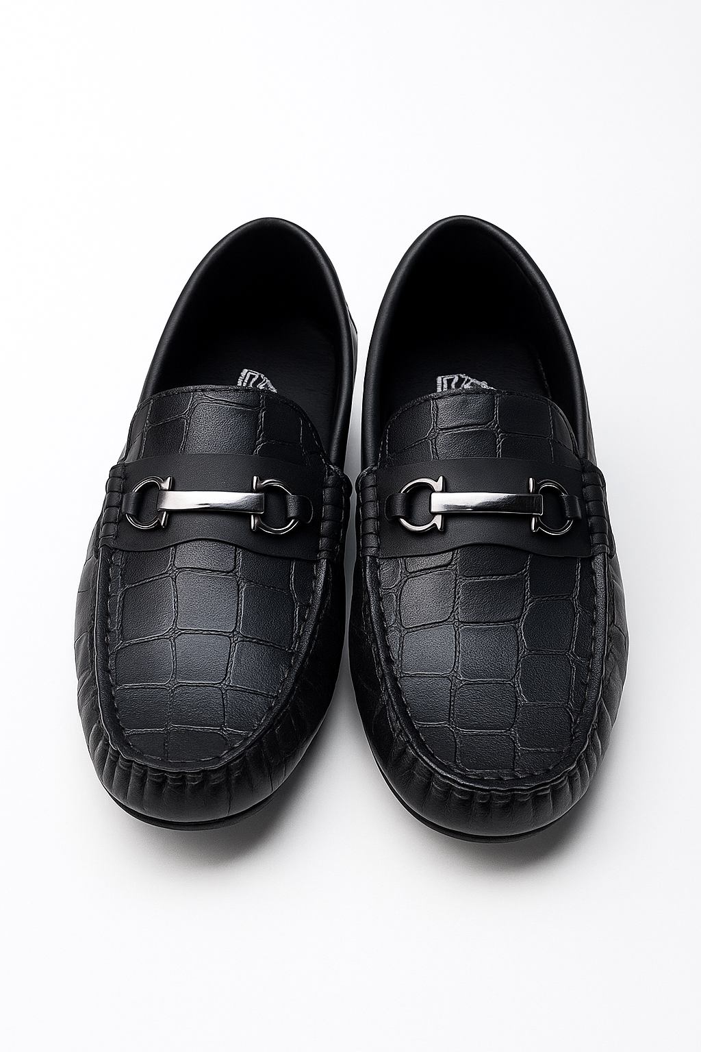ZAFINO™ LUXE CROC EMBOSSED LEATHER LOAFERS