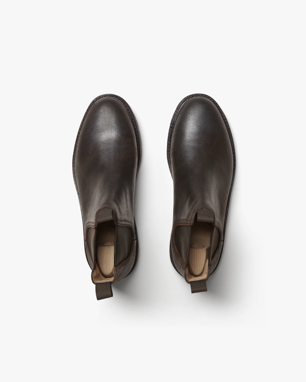 ZAFINO™ DARK BROWN CHELSEA BOOTS