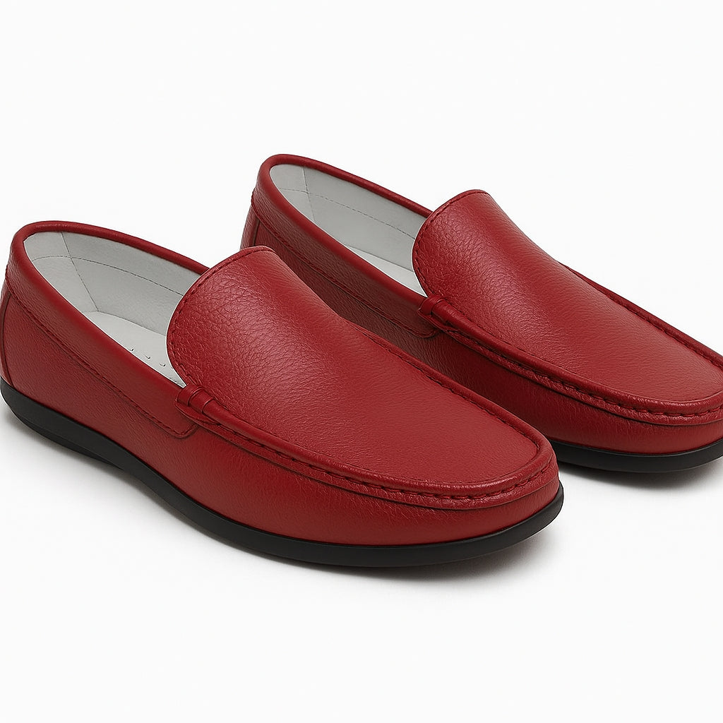 ZAFINO™ - BORDEAUX ITALIAN LEATHER LOAFERS