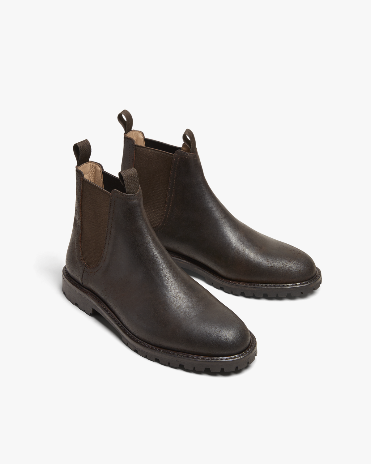 ZAFINO™ DARK BROWN CHELSEA BOOTS