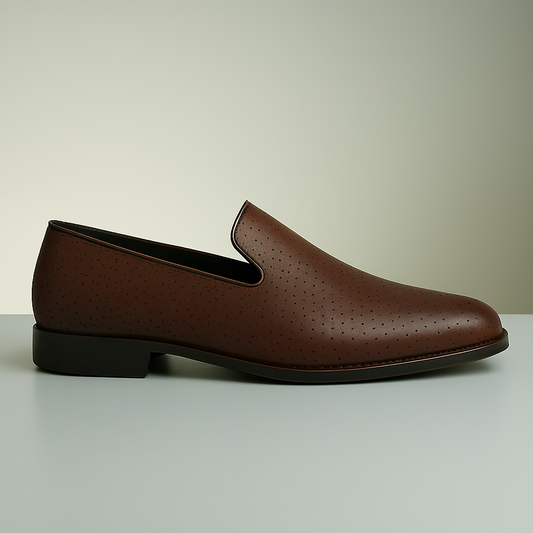 ZAFINO™ Classic Brown Slip-On Loafers
