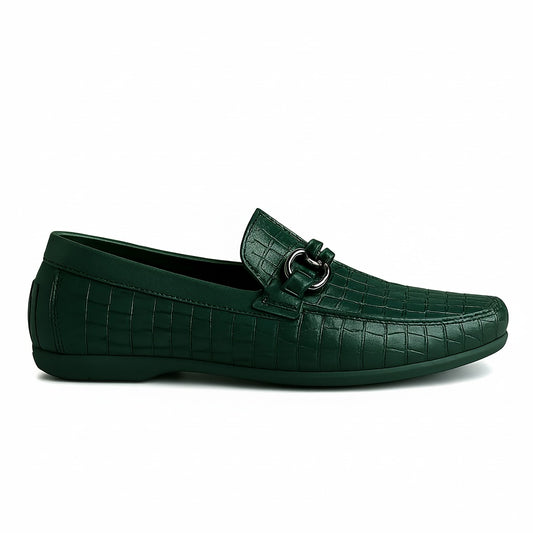 ZAFINO™ - MEN'S CROCODILE TEXTURED LEATHER LOAFERS