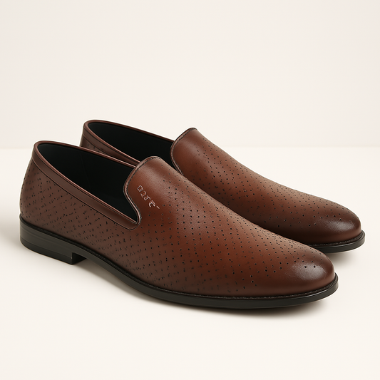ZAFINO™ Classic Brown Slip-On Loafers