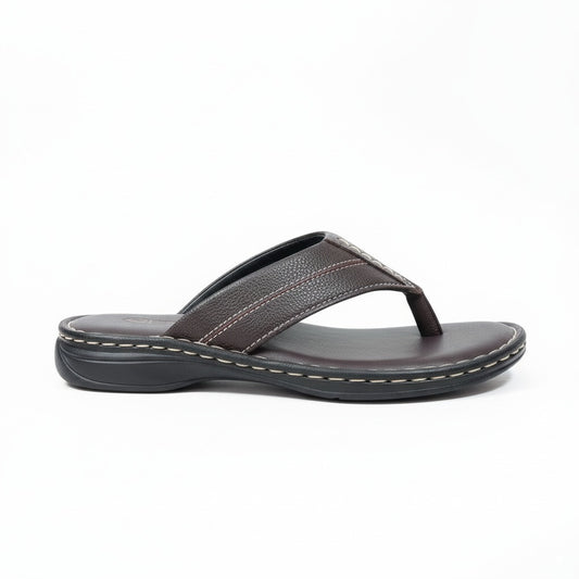 ZAFINO™ BROWN LEATHER SLIPPERS